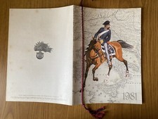 CALENDARIO CARABINIERI 1981