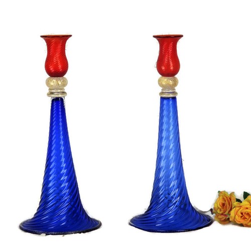 Coppia candelabri vorticosi