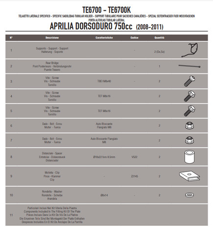 Givi telaio per borse laterali - givi,