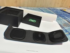 PIQUADRO base di ricarica wireless pieghevole tripla  colore Blu2