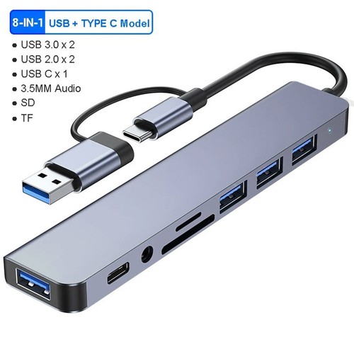 Hub usb 1 - usb-c, c