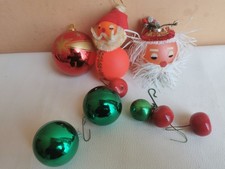 addobbi per abero di natale vintage palline in pasta di vetro e plastica