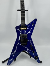 Chitarra elettrica DIME Washburn Dimebag Darrell Blue hardware nero 
