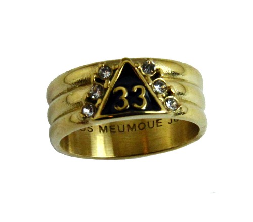Anello t146 rito scozzese - t146, 33°