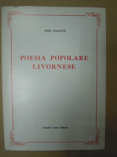 Poesia popolare livornese - popolare,