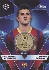 Champions League 2025/26 Trading Card UCLW-DV David Villa UCL medaglia vincitore reliquia