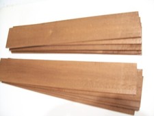 MOGANO MASSELLO 10 LISTELLI CM.45 X7,5 X 0,6 LISTE STAGIONATE 30 ANNI  PIALLATE