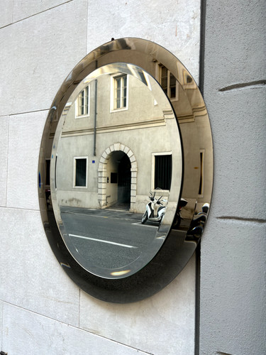 Grande specchio 60s grigio - specchio,