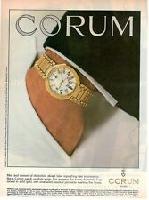 CORUM WATCH ADMIRAL'S CUP suisse OROLOGIO Pubblicità 1 pagina 1988