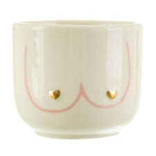 Fioriera ceramica Sass & Belle Mini Cosmo Girl Power Boobies cuore capezzoli
