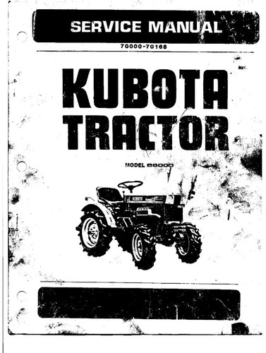 Kubota b6000 1973 - kubota, 1973-1977
