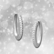 Orecchini bianchi ear cuff