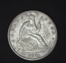 1861 Seated Liberty Silver