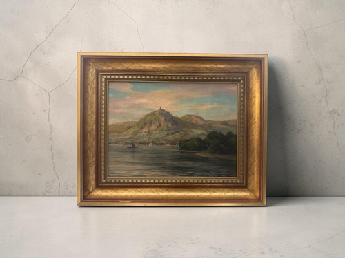 Oelgemaelde roccia del drago