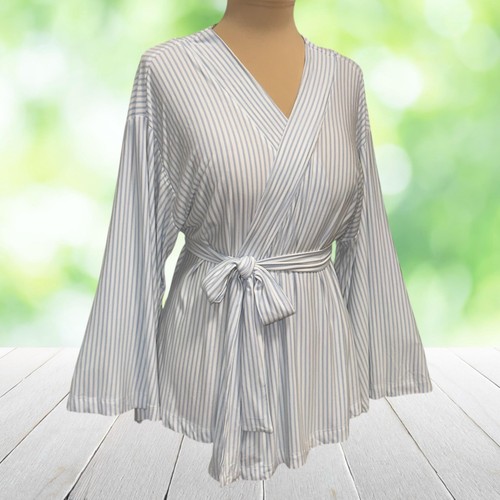 Lago kimono avvolgente top blu - lago,