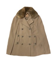 SH SILVIAN HEACH Cappa Cappotto Oversize Beige Donna Tg S/M