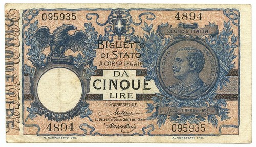 Lire biglietto stato - 5,