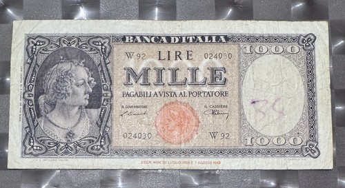 1000 lire ornata testina serie - 1000,