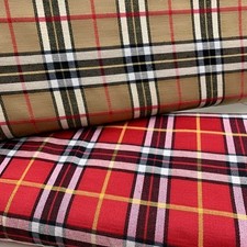 Tessuto Tappezzeria Scozzese 50 Cm 1897