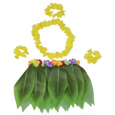  Vestito Hawaiana Bambina Festa Gonna Di Erba Costume Luau Hawaiano