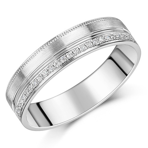 9ct diamante eternity anello - 9ct,