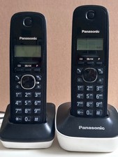 Cordless Phones 2x Panasonic - Model KX TG1611JT - Digital - Black