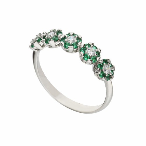 Anello oro bianco carati - anello,
