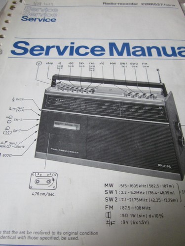 Philips radio recorder 22rr527 - philips,