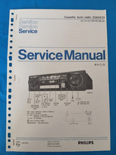 22AC672 Cassette Auto Radio - PHILIPS SERVICE MANUAL ORIGINAL Vintage Schemario