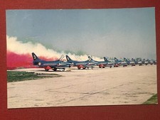 Cartolina Aeronautica - Pattuglia Acrobatica Frecce Tricolori Fiat G 91 Pan 1966