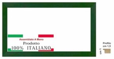 Cornice legno verde opaco - cornice,