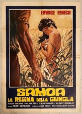 MANIFESTO ORIGINALE  2F SAMOA LA REGINA DELLA GIUNGLA EDWIGE FENECH SEXY RARO