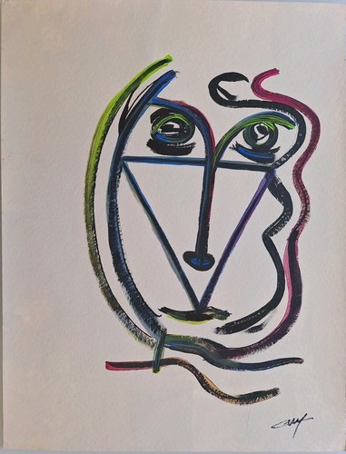 Pittura olio astratto - olio, quadro