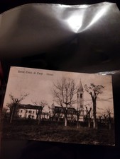Santa Croce Di Carpi La Chiesa Rara Cartolina F Piccolo Viaggiata 1920