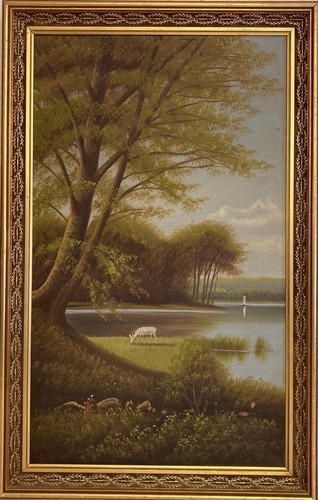 Quadro olio naturalista corso