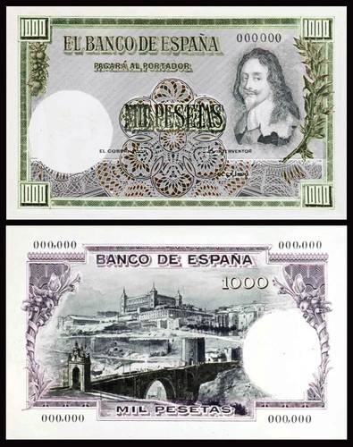 Facsimil billete 1000 pesetas - 1000,