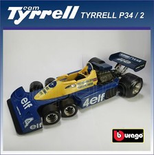 TYRRELL P34/2 DEPAILLER BURAGO 1977 SCALA 1:14 SENZA SCATOLA (C/231)