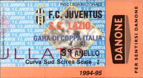 Biglietto stadio juventus - f.c.,