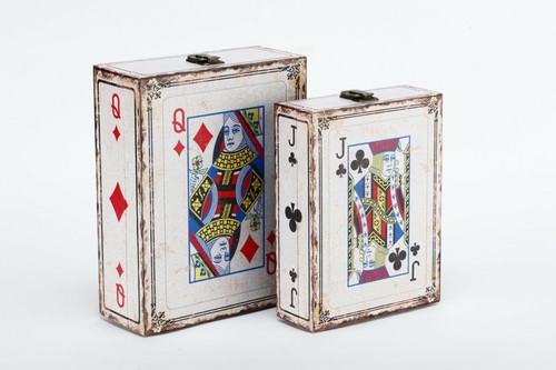 Cassetta legno carta da - -,