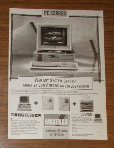 Rara pubblicità amstrad - rara,