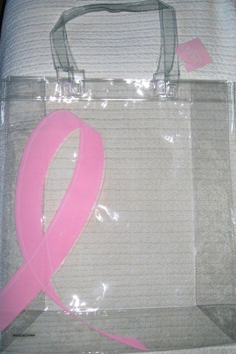Nastro rosa trasparente cesto