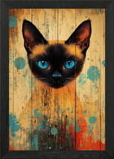 Ritratto di gatto siamese su