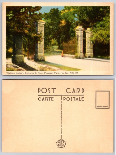 Cartolina golden gates point - golden,