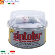 Stucco Carrozzeria Auto Barca Trasparente Bicomponente Metallo Vetroresina 175ml