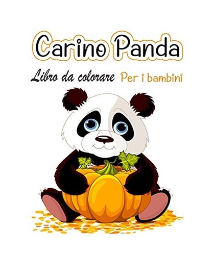 Panda carino libro colorare - panda,