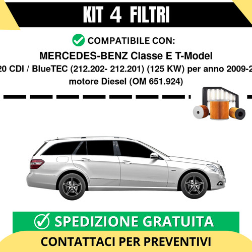 Kit filtri tagliando per - 4,