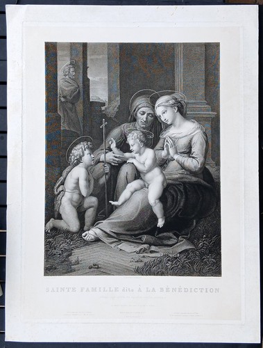 Stampa antica raffaello 1844 - raffaello,
