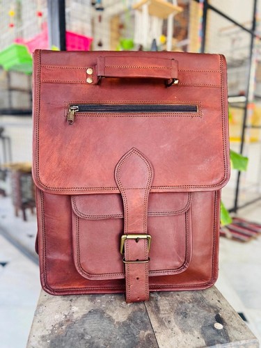 Borsa pelle capra zaino - in,