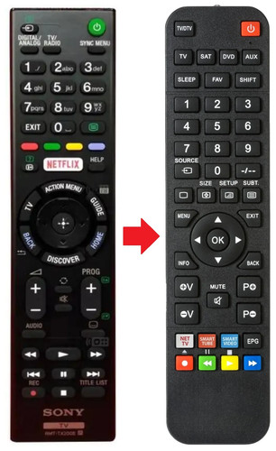 Telecomando adatto per - , sony