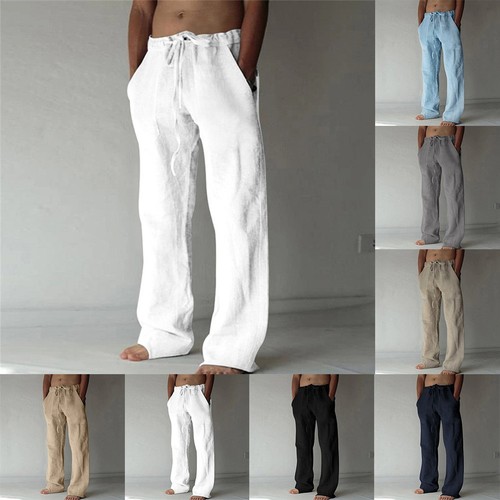 Pantalone uomo misto - , lino